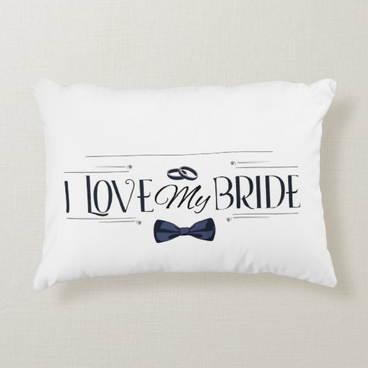 Coussins Décoratifs J'aime mon oreiller (Devant)