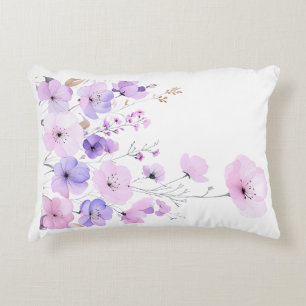 Coussins Décoratifs Jardin de fleurs sauvages pastel Fleur florale dou