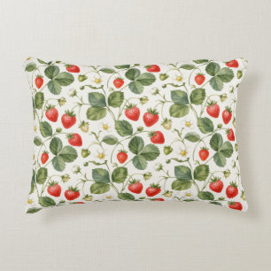 Coussins Décoratifs Jardin de fruits d'été aux fraises modernes