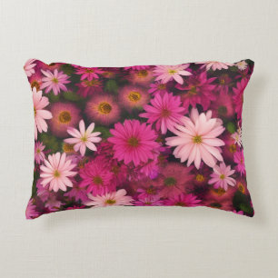 Coussins Décoratifs Jardin Marguerite Rose - Décoration Florale Lumine