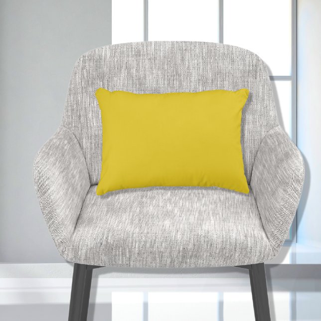 Coussins Décoratifs Jaune Moutarde Uni Élégant de Base (Créateur téléchargé)