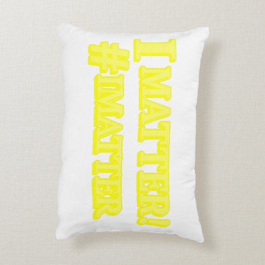 Coussins Décoratifs  "JE COMPTE !" Conception d'expression mignonne. A (Dos(Vertical))