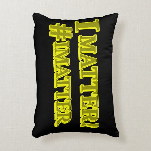 Coussins Décoratifs  "JE COMPTE !" Conception d'expression mignonne. A (Devant(Vertical))