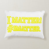 Coussins Décoratifs  "JE COMPTE !" Conception d'expression mignonne. A (Dos)