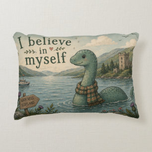 Coussins Décoratifs Je crois en moi-même Loch Ness Monster fantaisiste