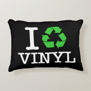 Coussins Décoratifs Je recycle le vinyle