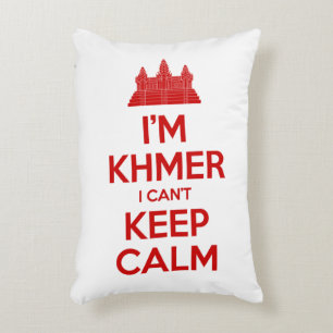 Coussins Décoratifs Je suis Khmer Je ne peux pas garder le calme