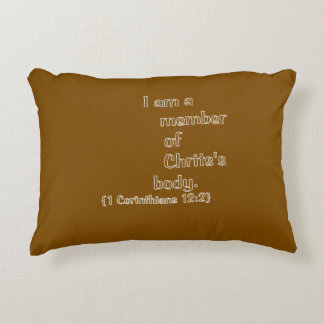 COUSSINS DÉCORATIFS JE SUIS MEMBRE DU CORPS DU CHRIST.