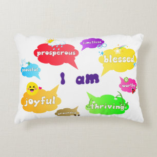 Coussins Décoratifs Je Suis Positive Affirmations Mots Self Love