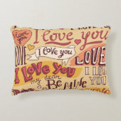 Coussins Décoratifs "Je t'aime" Jetez l'oreiller (Devant)