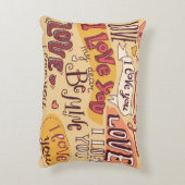 Coussins Décoratifs "Je t'aime" Jetez l'oreiller (Dos(Vertical))