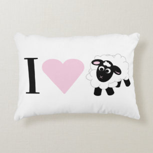 Coussins Décoratifs Je t'aime mignon mouton de dessin