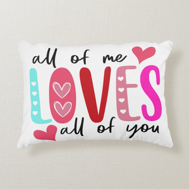 Coussins Décoratifs Je t'aime tous (Devant)
