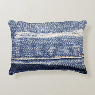 Coussins Décoratifs Jeans texture arrière - plan.