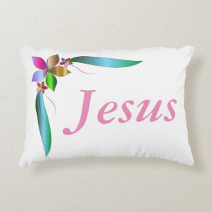 COUSSINS DÉCORATIFS JÉSUS FLOWER RIBBON