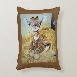 Coussins Décoratifs Jeter Oreiller 12x16 Baby Giraffe