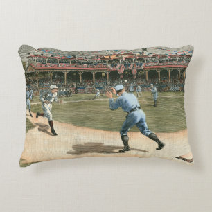 Coussins Décoratifs Jeu de baseball 1886 de ligue nationale