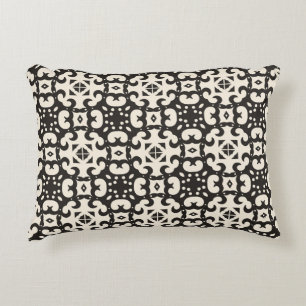 Coussins Décoratifs Jeu de Motif sans couture noir et blanc