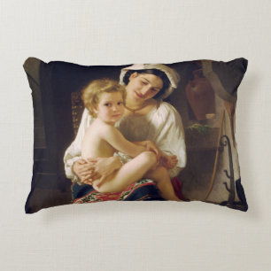Coussins Décoratifs Jeune Mère Regardant Son Enfant