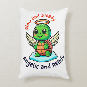 Coussins Décoratifs Joli ange tortue avec dessin d'ailes
