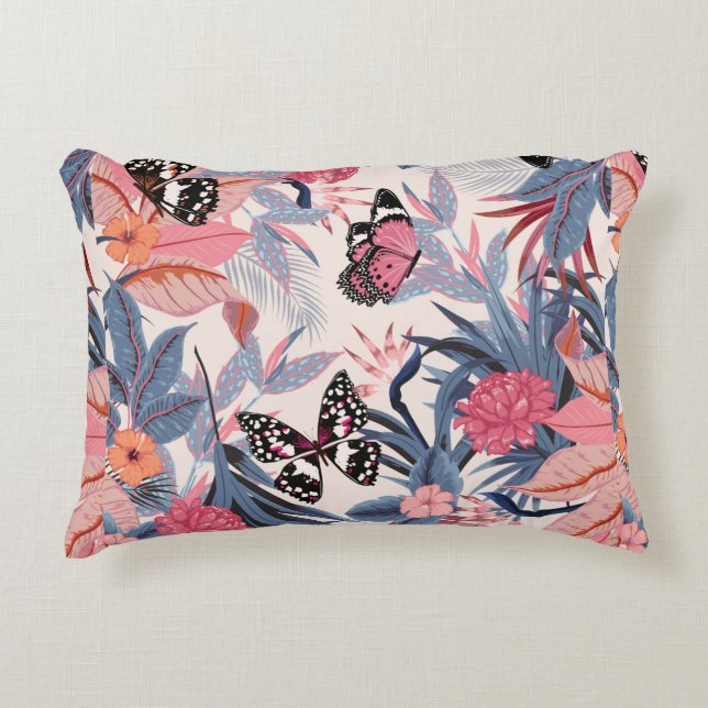 Coussins Décoratifs joli art brillant patte tropicale (Devant)