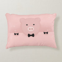 Joli cochon rose fantaisie avec Cravate de cabot