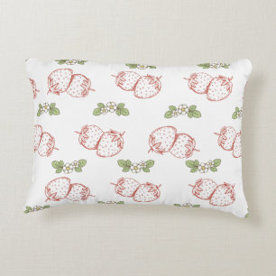 Coussins Décoratifs Joli motif de fraise Décoration de nursery Mignon