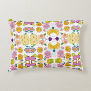 Coussins Décoratifs Joli motif de fruits blanc violet vert moderne