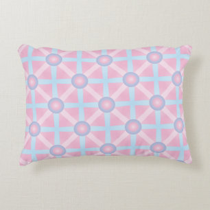 Coussins Décoratifs Joli motif rose, violet et bleu clair