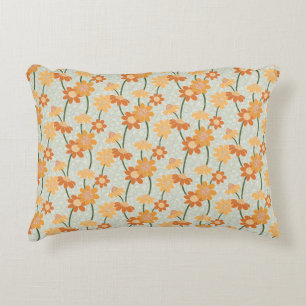 Coussins Décoratifs Joli rétro muet des années 1970 Fleurs