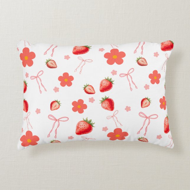 Coussins Décoratifs Jolie Fraise (Devant)