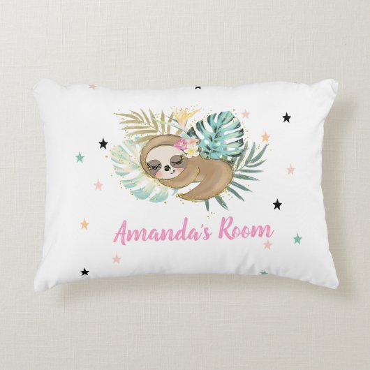 Coussins Décoratifs Jolie machine à dormir, Étoiles, Princesse (Devant)