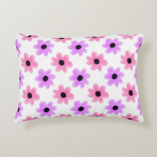 Coussins Décoratifs Jolies fleurs girly rose & violet