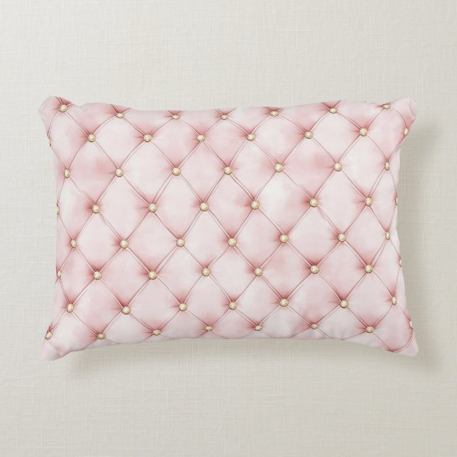 Coussins Décoratifs Jolis carrés rose or  (Devant)