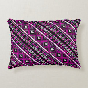 Coussins Décoratifs Jolis motifs ukrainiens violets mignons