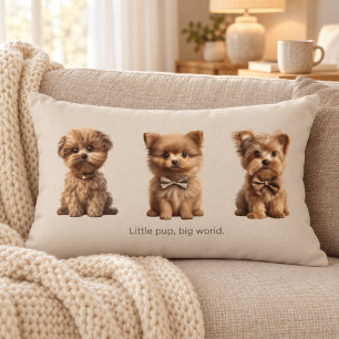 Coussins Décoratifs Jolis Petits Chiens Amoureux de Chiens Adorables