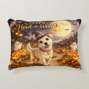 Coussins Décoratifs Joyeux Howl-o-Ween Chien Mignon Design Halloween
