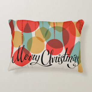 Coussins Décoratifs Joyeux Noël décorations rétro simplifiées