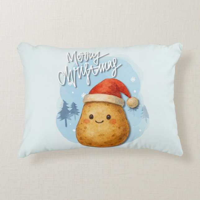 Coussins Décoratifs Joyeux Noël Patate (Devant)