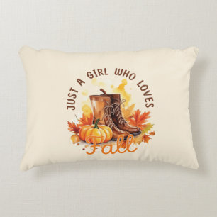 Coussins Décoratifs Just A Girl Who Love Fall - Cosy Autumn Vibes