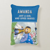 Coussins Décoratifs Juste une fille qui aime les fées bleues (Dos(Vertical))