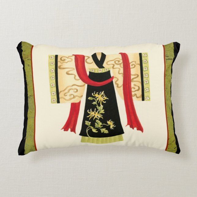 Coussins Décoratifs Kimono japonais traditionnel avec imprimé floral (Devant)