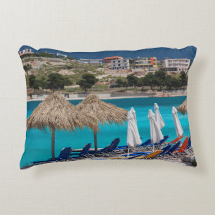 Coussins Décoratifs Ksamil, bord de plage de la ville
