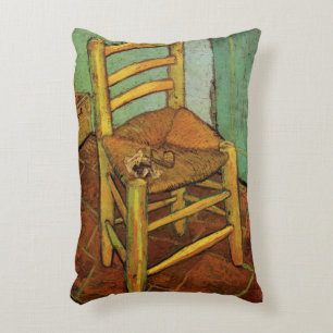 Coussins Décoratifs La Chaise de Vincent avec son Pipe par Vincent van