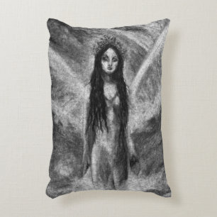 Coussins Décoratifs La Luna Dark Angel Fairy Femme Goth Art Fantastiqu