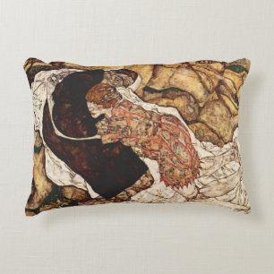 Coussins Décoratifs La Mort et la jeune fille par Egon Schiele