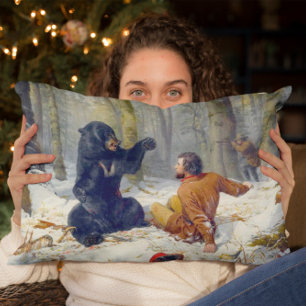 Coussins Décoratifs La vie d'un chasseur Un saccage Arthur Tait 1856