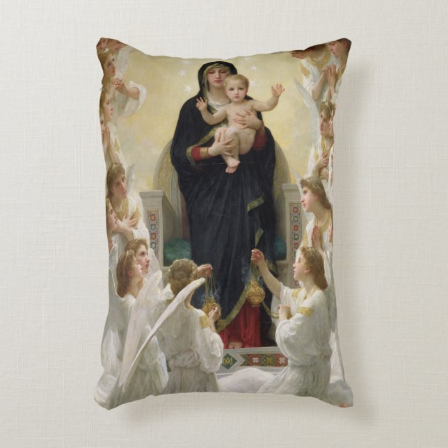 Coussins Décoratifs La Vierge avec Angels, 1900 2 (Devant(Vertical))