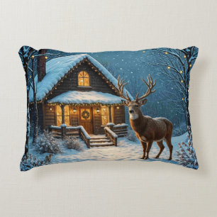 Coussins Décoratifs La visite de Noël enneigée de Big Buck