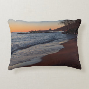 Coussins Décoratifs lac michigan côte nord milwaukee à l'aube
